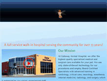 Tablet Screenshot of gatewayanimalhospital.com